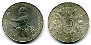 25 Shilling Republic of Austria (1955 - ) Argent 
