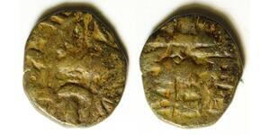 INDIA (Kashmir) 1 Stater ND - Copper - Chakravarman (923-935) - 86