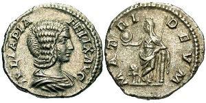 1 Денарий Римская империя (27BC-395) Серебро Юлия Домна (?-217)