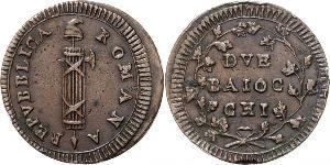 2 Baiocco Kirchenstaat (752-1870) Kupfer 