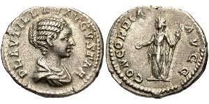 1 Denario Imperio romano (27BC-395) Plata Fulvia Plaucila (189-212)
