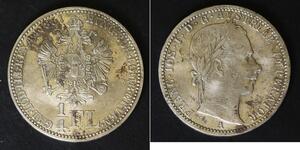 AUSTRIA 1/4 Florin 1861 A - Silver 0.520 - Franz Joseph I. - VF - 3751