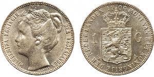 1 Gulden Königreich der Niederlande (1815 - ) Silber Wilhelmina (Niederlande)(1880 - 1962)
