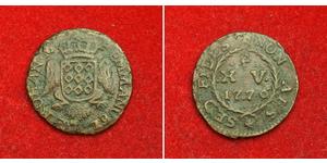  
 
  
 

 
  1776, Knights of Malta, Emmanuel de Rohan. Copper 15 Piccioli Coin. VF- 
  
  Mint year: 1776 Mint Place: Valetta Reference: KM-295.  Denomination: 15 Piccioli Condition: Greenish d ...