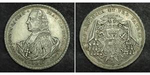  
 
  
 1761, Constance (Bishopric), Franz Conrad. Rare Silver ½ Thaler Coin. Augsburg mint! 
  
  Mint Place: Augsburg   Denomination: ½ Thaler  State: Bishopric of Constance  Mint Year: 1761 (1 ...