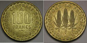 MALI 100 Francs 1975 - Nickel-Brass - FAO - UNC - 276 *
