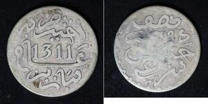 MOROCCO 1/2 Dirham AH 1311 - Silver 0.835 - Moulay al Hasan I. - 1642