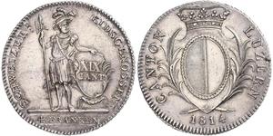 1 Thaler Suiza Plata 