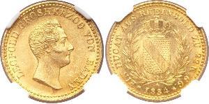 1 Ducat Grand Duchy of Baden (1806-1918) Gold Leopold (Baden)(1790 – 1852)
