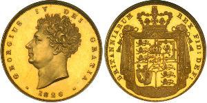 2 Pound Regno Unito di Gran Bretagna e Irlanda (1801-1922) Oro Giorgio IV (1762-1830)