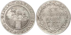 Anhalt-Bernburg. Friedrich Albrecht 1765-1796. Gulden 1793. Mann 700, Jaeger 34. Winziger Randfehler, sehr schön +