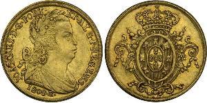6400 Reis Brasile Oro Giovanni VI del Portogallo (1767-1826)