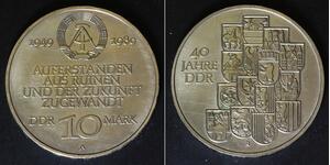 GERMANY (DDR) 10 Mark 1989A - Copper/Nickel/Zinc - East German Government - 3674