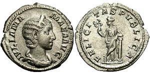 1 Denier Empire romain (27BC-395) Argent Julia Avita Mamaea (180-235)