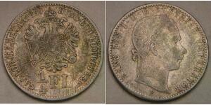 AUSTRIA (Empire) 1/4 Florin 1859 B - Silver 0.52 - Franz Joseph I. - VF+ - 3221*