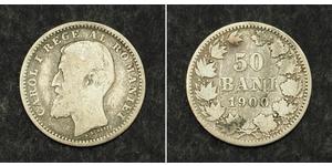 
  1900, Kingdom of Romania, Carol I. Silver 50 Bani Coins. Fine!  Mint Year: 1900 Condition: Fine! Reference: KM-23.  Denomination: 50 Bani  Material: Silver (.835)  Diameter: 18mm   Weight: 2. ...