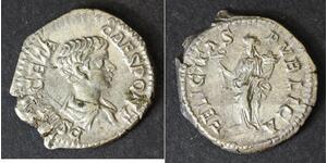 ROMAN EMPIRE Denarius ND - Silver - Geta (198 - 212 AD) - XF - 3148