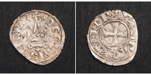  
  1278, Crusader States, Achaea, Charles I & Charles II D'Anjou. BI Denier Coin.    Mint Period: 1278-1289  Denomination: Billon Denier  Reference: Metcalf 237-259, pl. 39.  Condition: Ligh ...