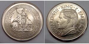 Straits Settlement - 1936-Dated Fantasy Issue Crown (Nickel) - Edward VIII