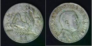 ITALY 1 Lira 1912 R - Silver 0.835 - Vittorio Emanuele III. - F/VF - 3765