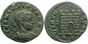1 Follis /  AE3 Imperio romano (27BC-395) Bronce Licinius II (315-326)