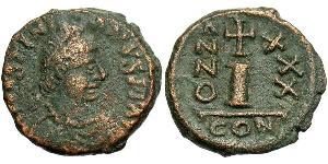  Decanummium Imperio bizantino (330-1453) Bronce Justiniano I (482-565)