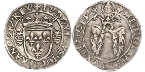 Italien-Mailand, Französische Besetzung unter Ludwig XII.Bissona da 3 soldi o.J. CNI 96 ff., Duplessy 731, Ciani 1017. Sehr schön
