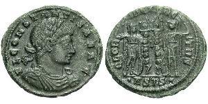  AE3 / 1 Фолліс Римська імперія (27BC-395) Бронза Констант I (320-350)