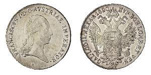 MILANO FRANCESCO I D’ASBURGO LORENA (1815-1835) Tallero di convenzione 1820. Pag. 115 Ag SPL÷FDC