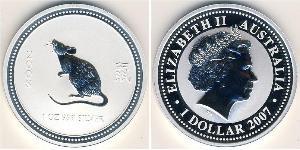 1 Доллар Австралия (1939 - ) Серебро 
