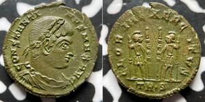 (330-340 AD) Ancient Rome Constantine I AE Nummus Lot#HZ536 17mm