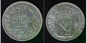 BREMEN (German State) 12 Grote (1/6 Thaler) 1859 - Silver 0.740 - aUNC - 3486