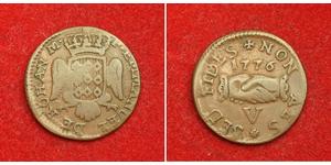  
 
  
 

 
  1776, Knights of Malta, Emmanuel de Rohan. Copper 5 Grani (Cinquina) Coin. VF+ 
  
  Condition: VF+ Mint year: 1776 Mint Place: Valetta Reference: KM-299.1. Denomination: 5 Grani (C ...