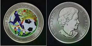 CANADA 25 Cents 2014 - Copper/Nickel - 2014 FIFA World Cup - UNC - 4565