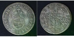 MUHLHAUSEN THURINGEN (German State) 1/24 Thaler 1701 ID - Silver - VF - 3412
