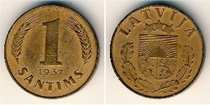 1 Santims Latvia Bronze 