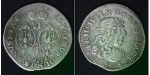 BRANDENBURG 6 Groschen 1686 BA - Silver - Friedrich Wilhelm - 513