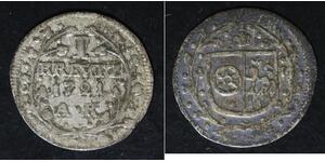 MAINZ (German State) 1 Kreuzer 1721 AK - Silver - Lothar Franz - 1046