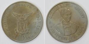 PHILIPPINES 1925 1 PESO CULION LEPER COLONY PHILIPPINE ISLANDS WORLD COIN 