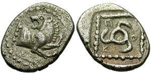 1 Diobol Grèce antique (1100BC-330) Argent 