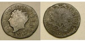 HAITI 12 Centimes AN 14 (1814)  - Silver - Alexandre Petion - F/VF - 4619 *