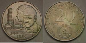 GERMANY (East - DDR) 20 Mark 1979 A - 30th Anniversary of DDR - XF - 74 *