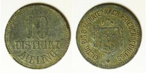GERMANY (Aibling) 10 Pfennig ND - Zinc - Notgeld - VF- - 3425