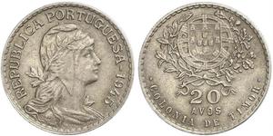 Portugal-Timor. Unter portugiesischer Verwaltung 1910-1975. 20 Avos 1945. K.M. 6. Vorzüglich +