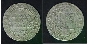 BRANDENBURG 1/24 Thaler 1679 CS - Silver - Friedrich Wilhelm - VF- - 675