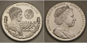 BRITISH VIRGIN ISLANDS 1 Dollar 2004 - Athens Olympics Victory Boy - aUNC -2562*