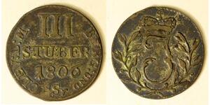 BERG 3 Stuber 1806 Sr - Silver 0.220 - Joseph Maximilian IV - VF - 2919