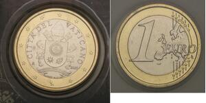 VATICAN 1 Euro 2025 R - Bi Metallic - Saint Maria - Coincard - UNC *