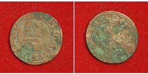  
 
  
 1636, Feudal France, Dombes, Gaston d'Orl&eacute;ans. Copper Double Tournois Coin. VF- 
  
  Mint Year: 1636 References: KM-32. Region: Dombes (as a French state) Denomination: Double Tou ...