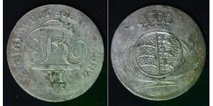 WURTTEMBERG (German State) 6 Kreuzer 1810 - Silver 0.333 - Friedrich - 2750